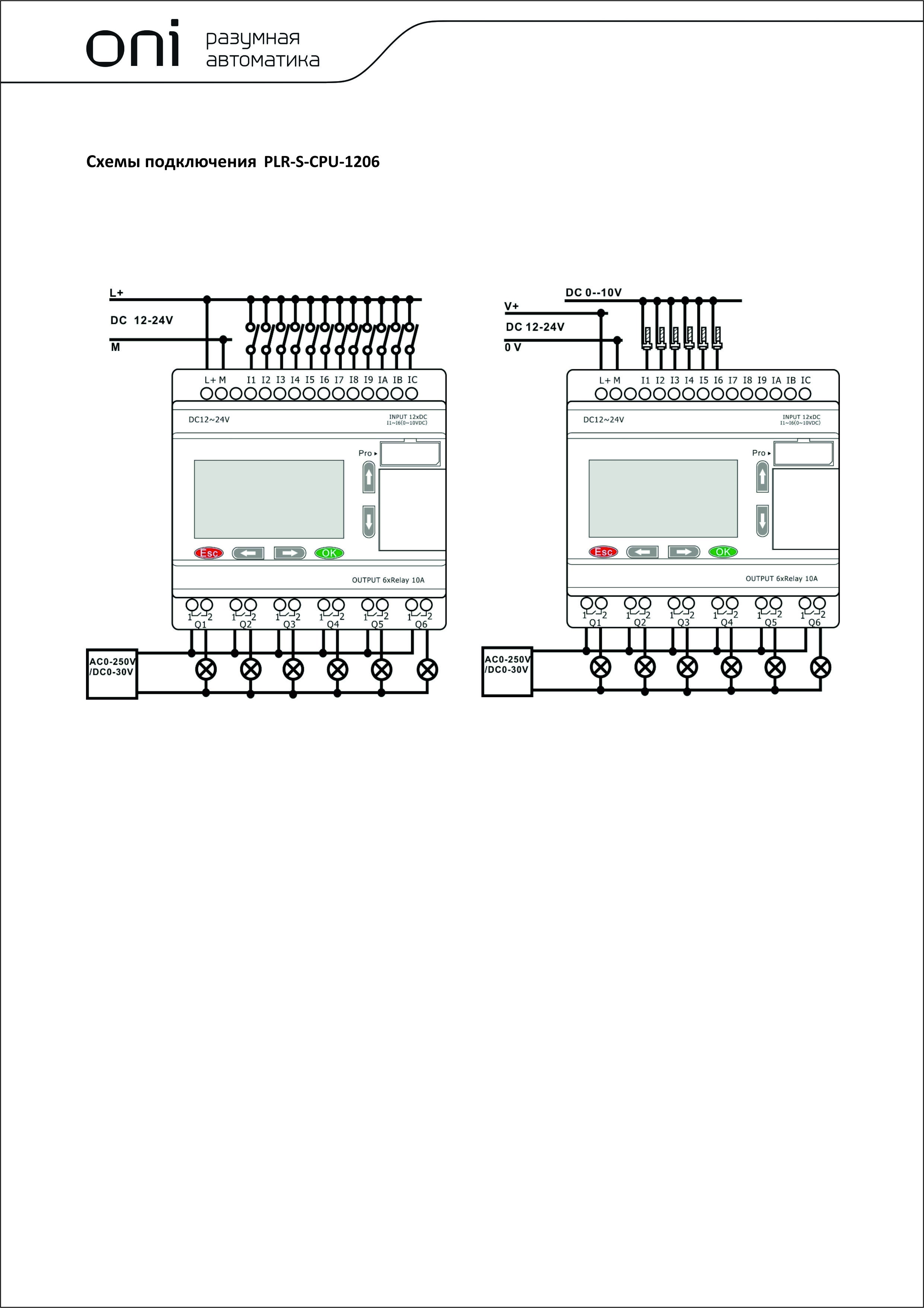 Plr s cpu 1410 схема подключения